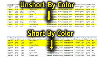 How To Short By Color In Excel - Quick & Easy Tutorial #techronics