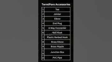 NOT JUST PIPES! WE PROVIDE ALL ACCESSORIES NEEDED FOR INSTALLATION