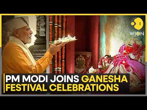 PM Modi Offers Prayers to Lord Ganesha at Piyush Goyal’s Residence | WION