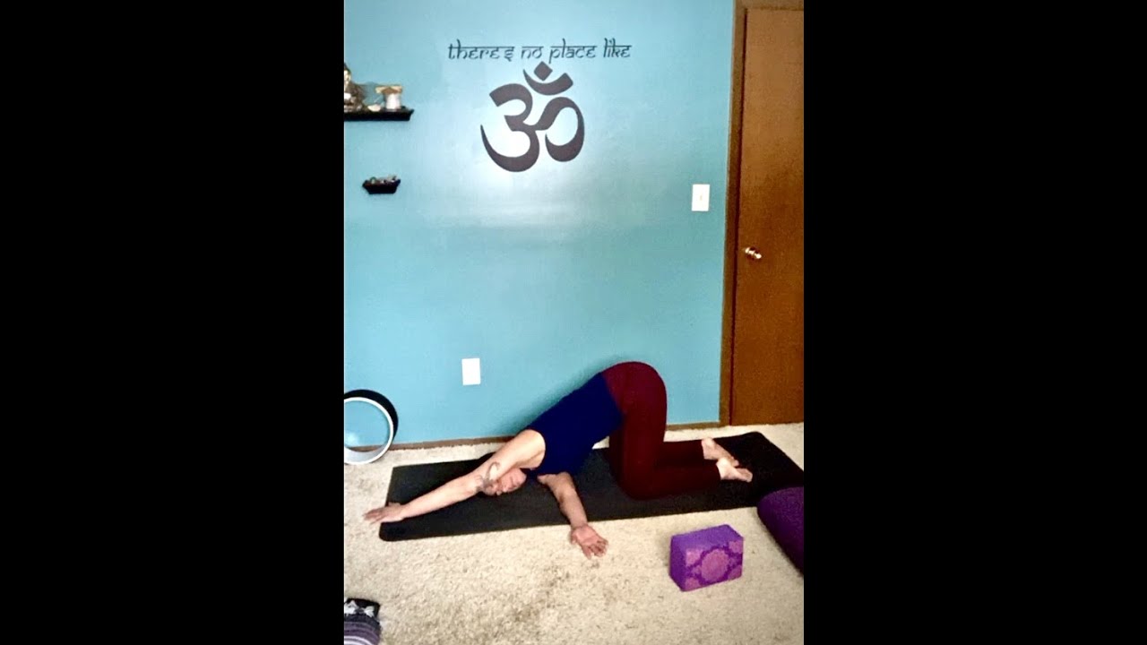 Yoga poses to counter stretch Snow Shoveling achy muscles