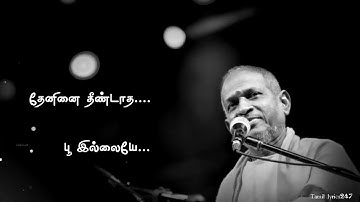 Ilaiyaraja💕Poomalaiye Thol serava Song Tamil lyrics Status|Pagal Nilavu|Murali