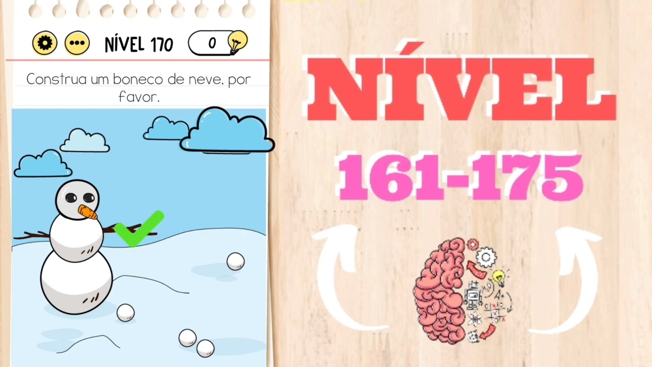 BRAIN TEST: NÍVEIS 161 A 175 RESOLVIDOS! - YouTube