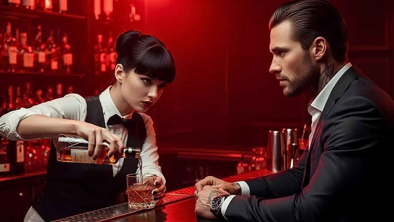 „Bewaffnete beobachten dich von dem Tisch, sieh mich nicht an“, sagt die Barkeeperin zum Mafiaboss.