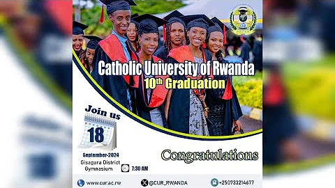 10TH ACADEMIC GRADUATION CEREMONY OF CUR ON 18th/09/2024