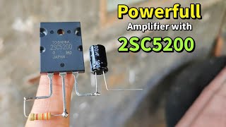 Power amplifier dengan Transistor Toshiba 2SC5200 suaranya mantap