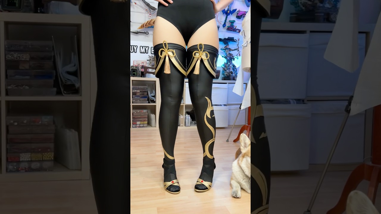 DIY Genshin Leggings #sewing #diycrafts