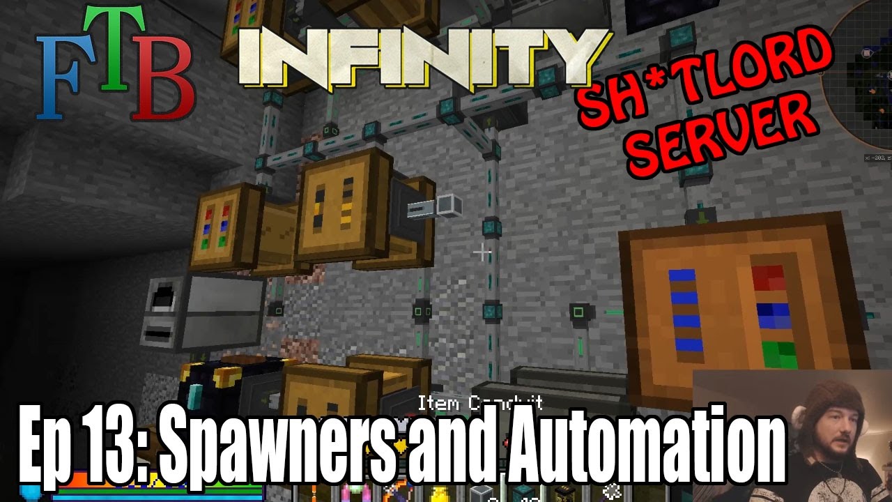 FTB Infinity SH*TLORD SERVER Ep 13 - Spawners and Base Automation - FTB Infinity SH*TLORD SERVER Ep 13 - Spawners and Base Automation
