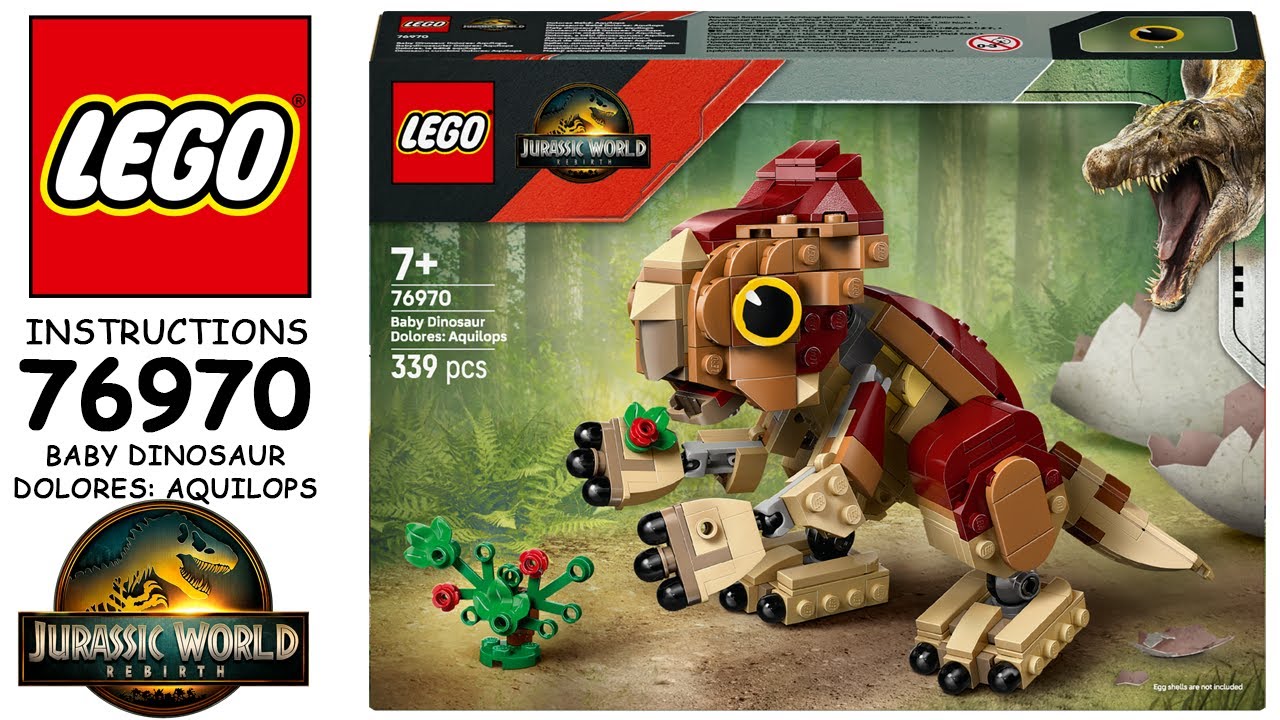 LEGO Instructions: 76970 Baby Dinosaur Dolores: Aquilops | LEGO LEGO Instructions: 76970 Baby Dinosaur Dolores: Aquilops | LEGO