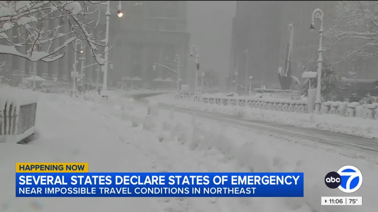 Historic blizzard slams East Coast