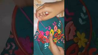 hand embroidery design #embroidery #embroiderylover #viral #shorts #short #handbroidery #craft #art