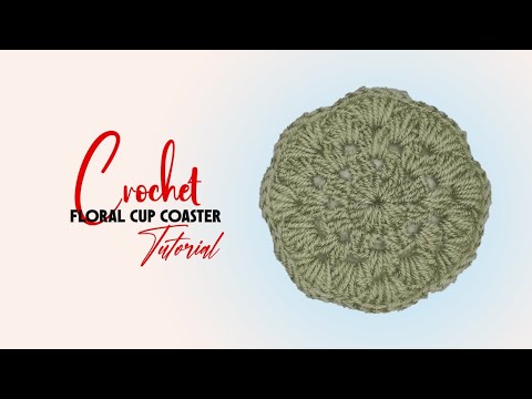 How to Crochet a Classic Cup Coaster - For Beginner Pattern - Step By Step Ideas