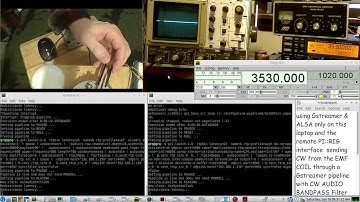 Remote iambic paddles to key CW on RIG using Laptop to Raspberry PI::RIG interface - ALSA only