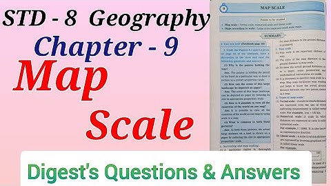Std. 8 | Geography | Lesson 9 | Map Scale | Digest