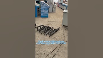 Lathe Spiral Flight Forming Machine, Continuous Auger Blade Equipment