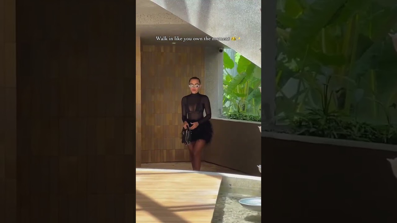 Walk in like you own the moment 🖤