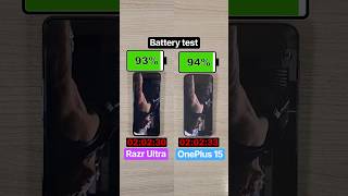 Motorola Razr Ultra vs OnePlus 15 battery test!