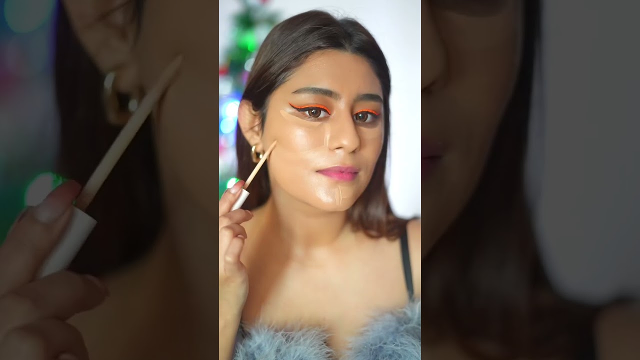 Relaxing Orange Neon Liner Tutorial 🧡 