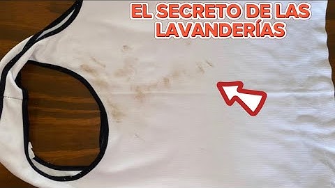 Cómo BLANQUEAR la ROPA con Vinagre blanco y Bicarbonato / Como QUITAR MANCHAS en la ROPA BLANCA