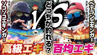 100均エギ vs 高級エギ！どっちが釣れる！？エギングバトル‼️