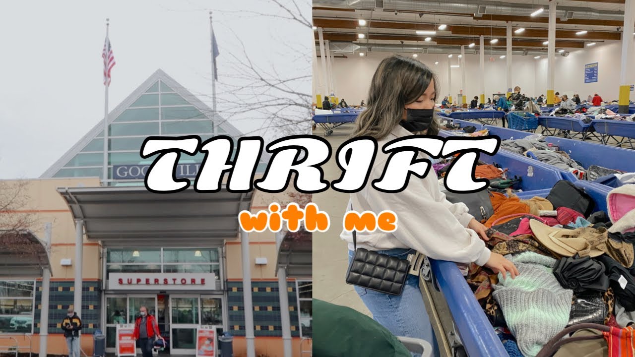 THRIFT WITH ME IN PORTLAND FOR A DAY thrifting at Goodwill, Goodwill
