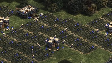 Shang boom, 1 vs 4 Hardest AI teamed up , age of empires definitive edition