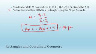 Rectangles and Coordinate Geometry
