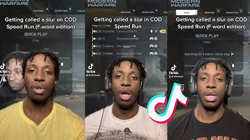 COD SLUR SPEEDRUN TikTok Compilation (F-word) | ORIGINAL CREATOR