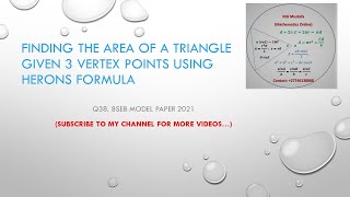 Heron's formula - Find the area of a triangle