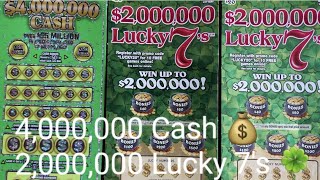 4,000,000 Cash 💰 & 2,000,000 Lucky 7's 🍀from the michigan lottery #instantgames #scratchoffs
