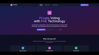 Demo Private Voting dApp FHEVM