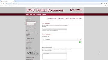 Submitting to EWU Remembers Expo