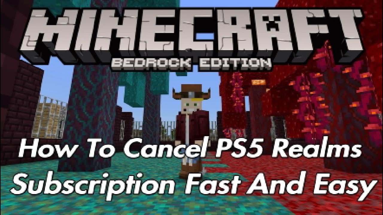 How To Cancel PS5 Realms Subscription - Minecraft Bedrock - YouTube