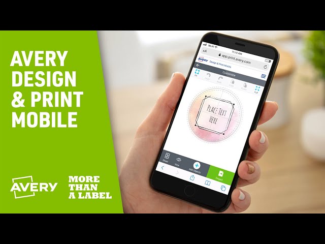 How Print Labels from Your Phone Avery Design & Print Online for Mobile - YouTube