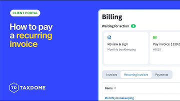 Client portal: Paying a recurring invoice
