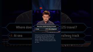 Where Does the InterCity 125 Travel? 🚆 #quiz #millionaire #trivia #didyouknow #travel #transport #tv