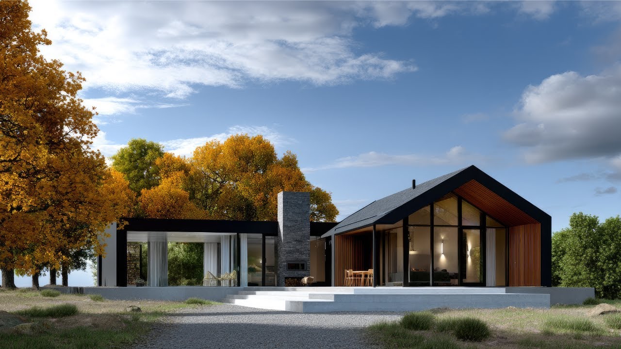 Экскурсия по загородному дому в скандинавском стиле | Обзор архитектуры, интерьера и дизайна