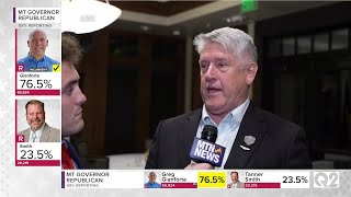 Troy Downing reacts to primary win