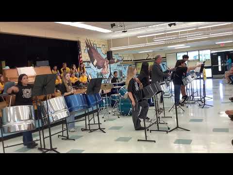 Corkscrew middle school steel drum ensemble may 2025 Part 1