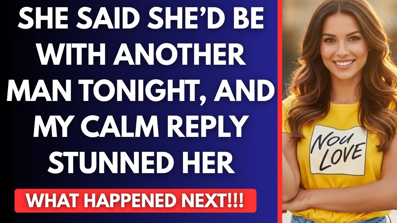 Она сказала, что сегодня вечером будет с другим мужчиной, и мой спокойный ответ ошеломил ее.