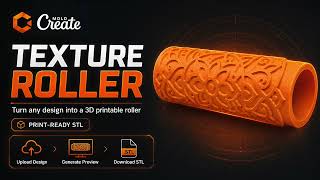How to Create a Texture Roller STL from Any Image | CreateMold Tutorial