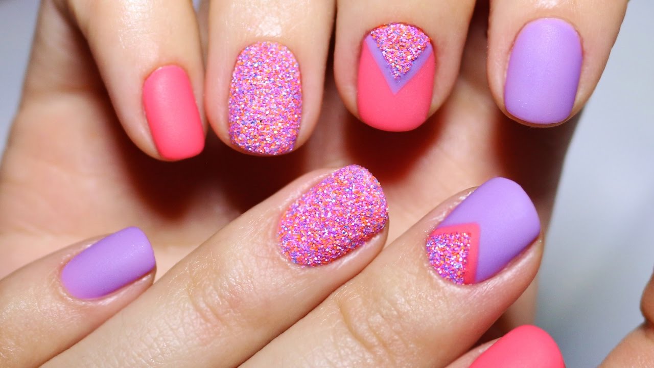 Nail art " Effetto ZUCCHERO + OPACO " - YouTube