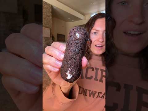 FINALLY Trying a CHOCOLATE Twinkie in the Air Fryer...🍫🔥 | Food Hacks #airfryer #cake