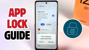 Realme 12x 5G Tutorial - Setting Up and Managing App Lock