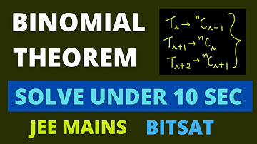 Solve Binomial Theorem in 10 Sec | JEE BITSAT Short Cuts & Tricks | BITSAT 2021 | Speed Shot Series