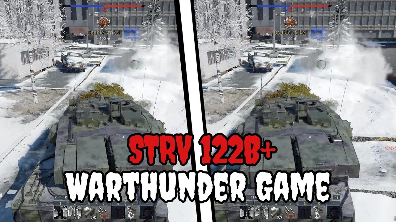 WarThunder Game Play - Tank STRV 122B+ - Battle Seversk-13 Winter