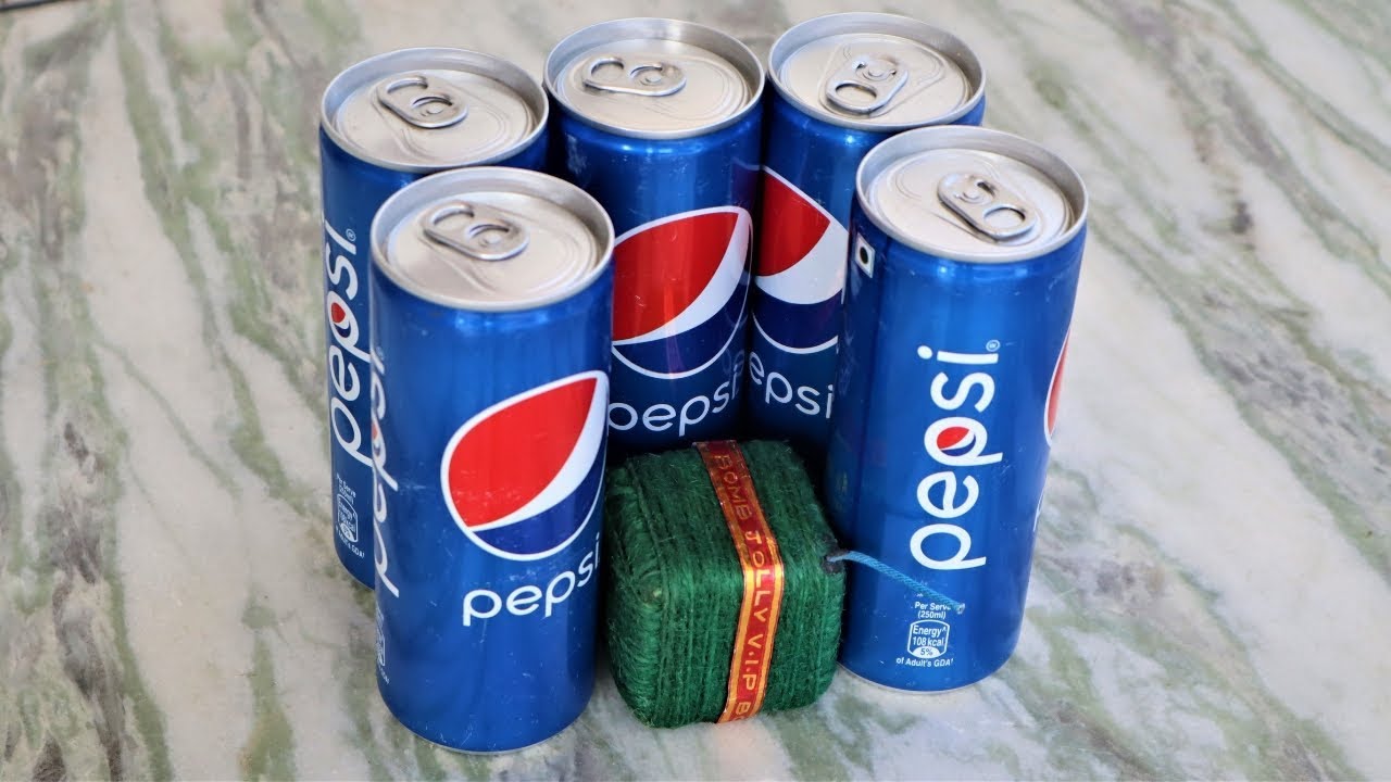 VIP Sutli VS 5 Pepsi Cans | Awesome Experiment By- Crazy XYZ