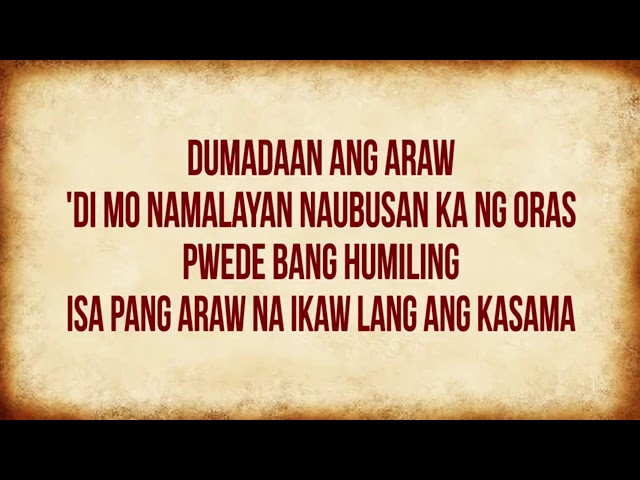 Isa Pang Araw   Sarah Geronimo  Miss Granny OST LYRICS class=