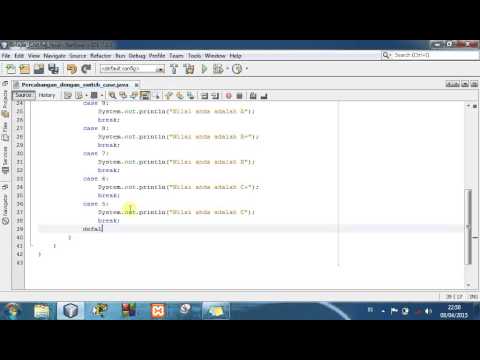 Java Tutorial - Belajar Switch Case Dalam Java Mudah