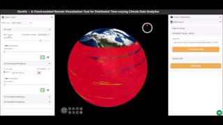 GeoViz Demo - Start Cloud Cluster, OpenDAP, 2D Visualization, 2D Animation