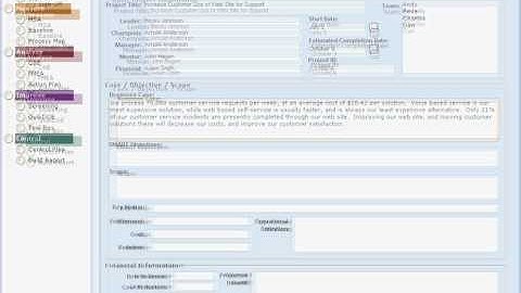QuikSigma: Six Sigma Project Charter, Part 3
